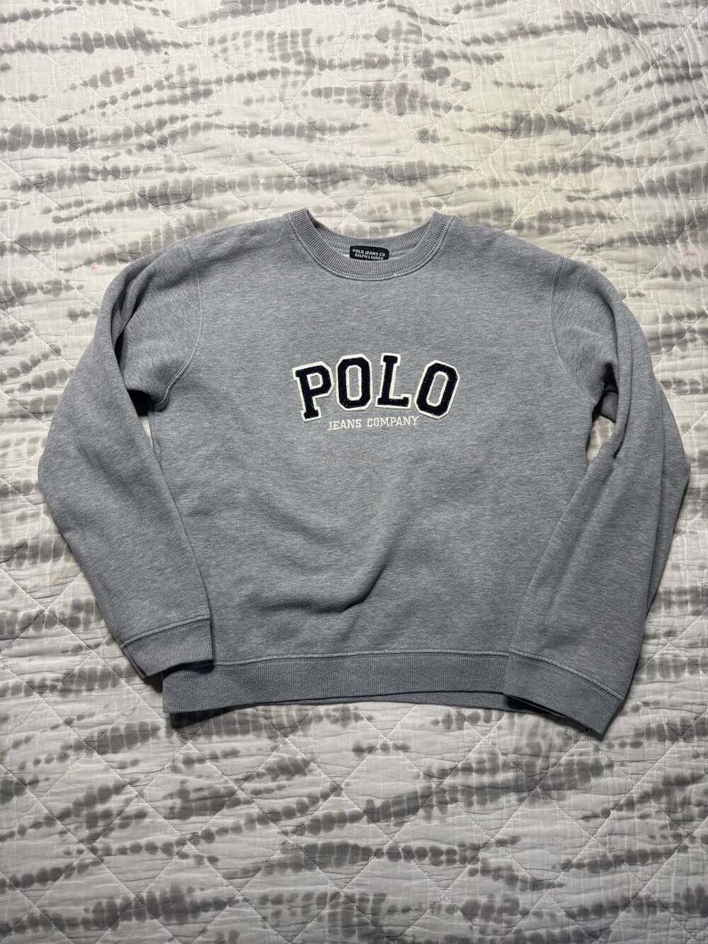 Polo Jeans Co. Ralph Lauren Sweatshirt Boys Size Small Gray Crewneck